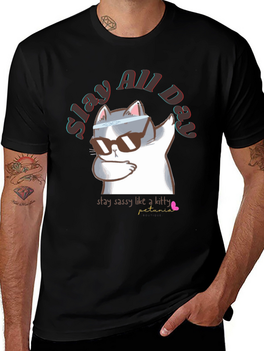 Slay All Day Cat T-Shirt