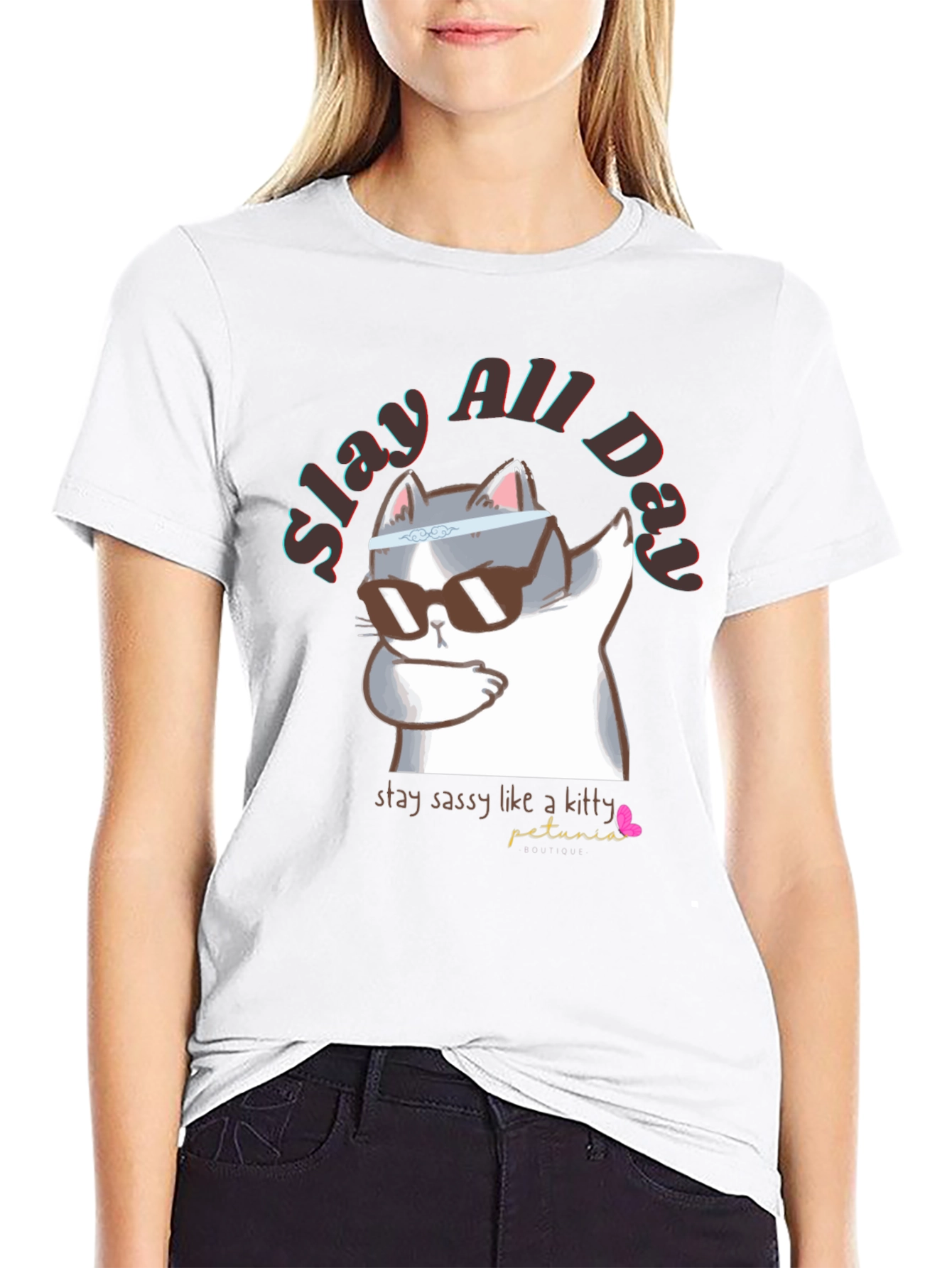 Slay All Day Cat T-Shirt