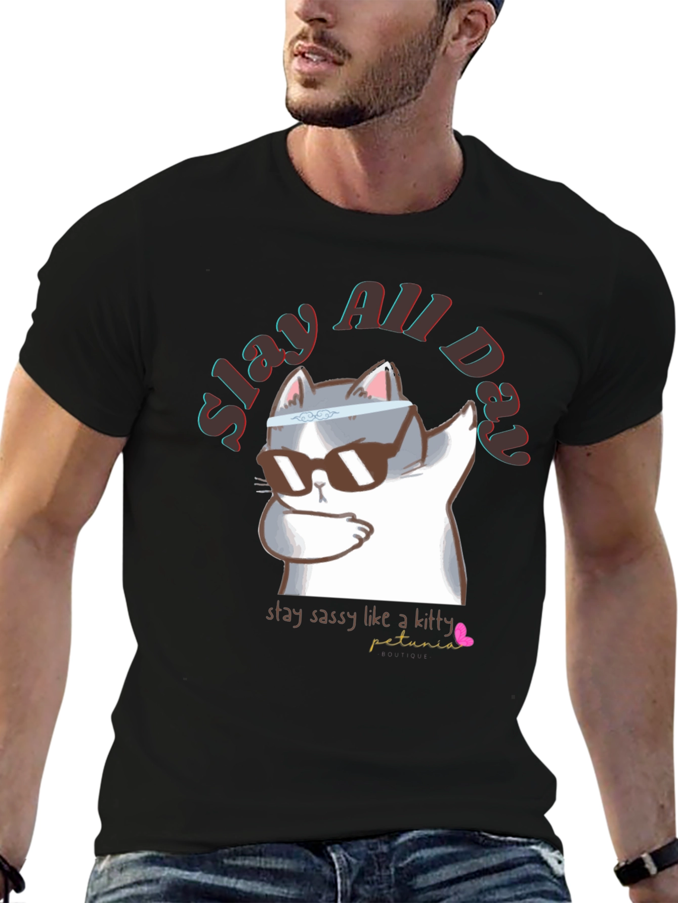 Slay All Day Cat T-Shirt