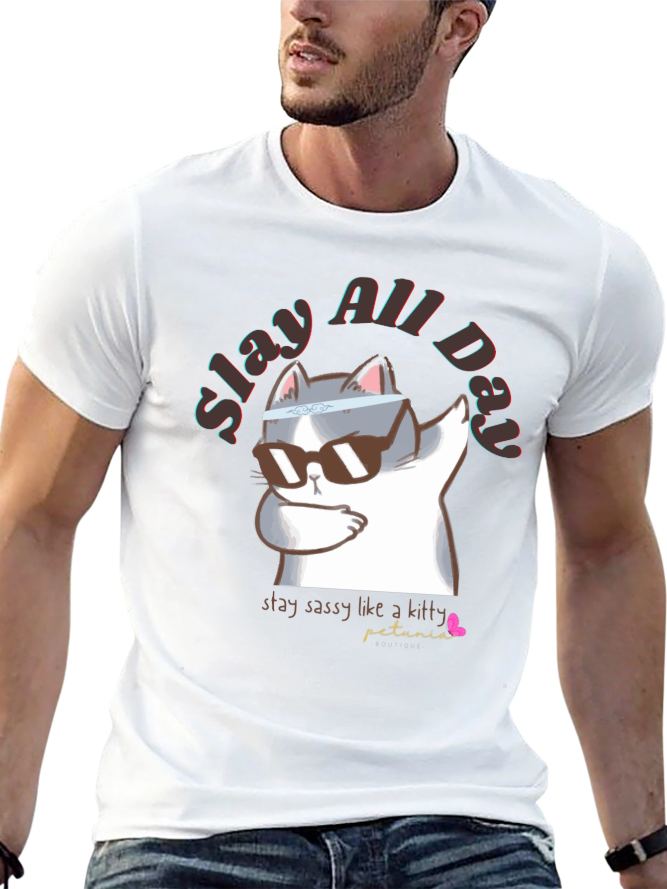 Slay All Day Cat T-Shirt