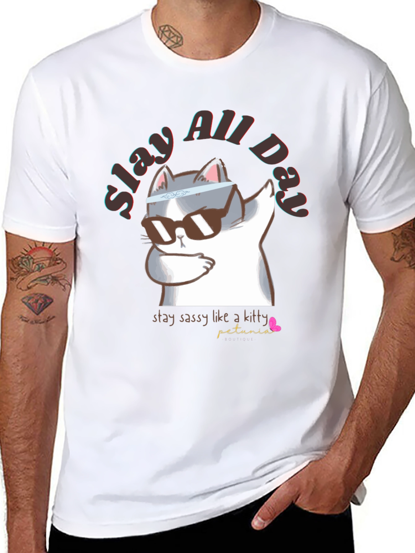 Slay All Day Cat T-Shirt