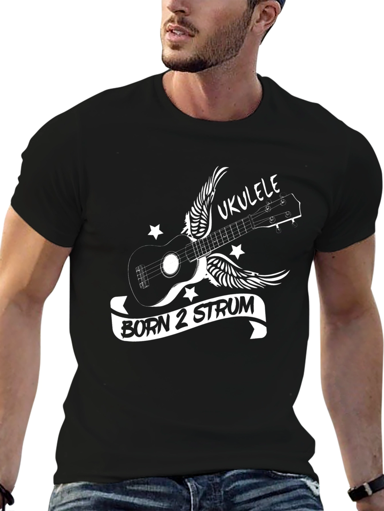 Born 2 Strum Ukulele Graphic Tee