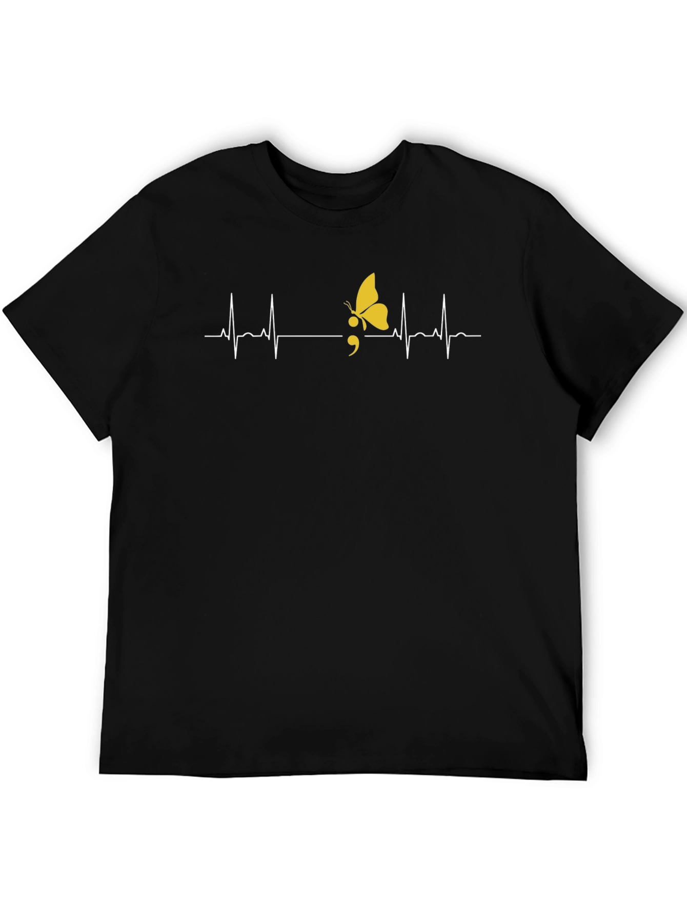Semicolon Butterfly Graphic Tee - Mental Health Awareness