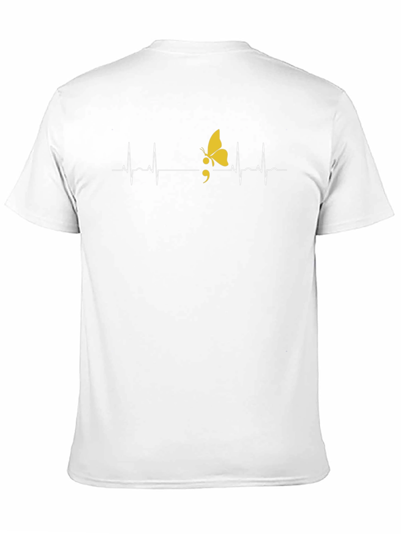 Semicolon Butterfly Graphic Tee - Mental Health Awareness