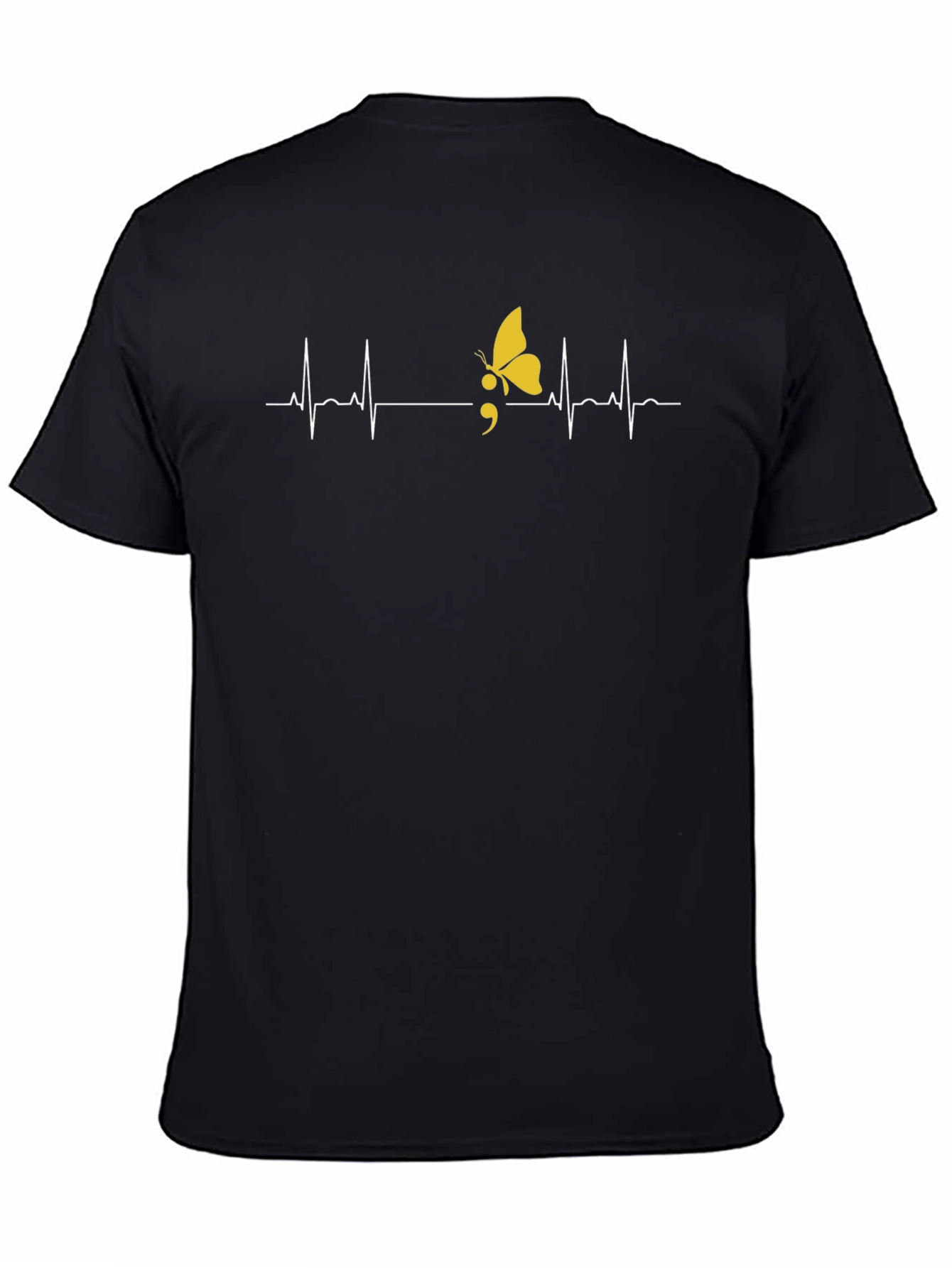 Semicolon Butterfly Graphic Tee - Mental Health Awareness