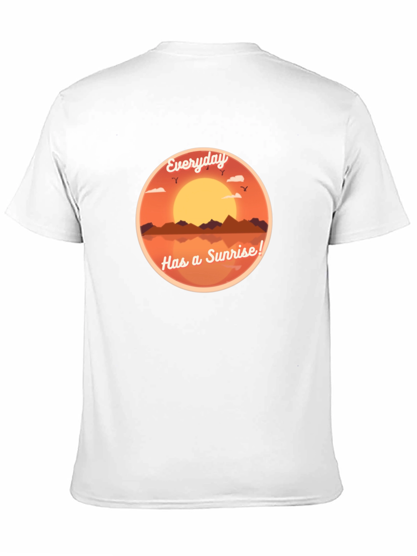 Everyday Sunrise Graphic Tee - Black Cotton T-Shirt