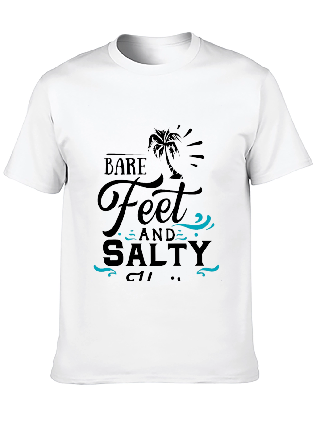 Bare Feet & Salty T-Shirt - Beach Vibes!