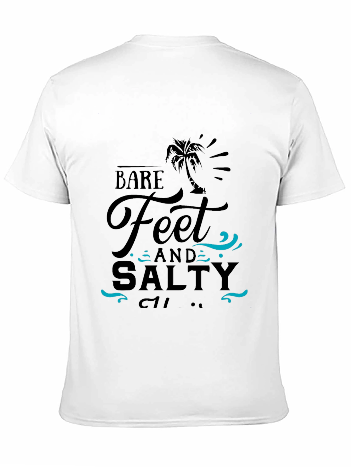 Bare Feet & Salty T-Shirt - Beach Vibes!