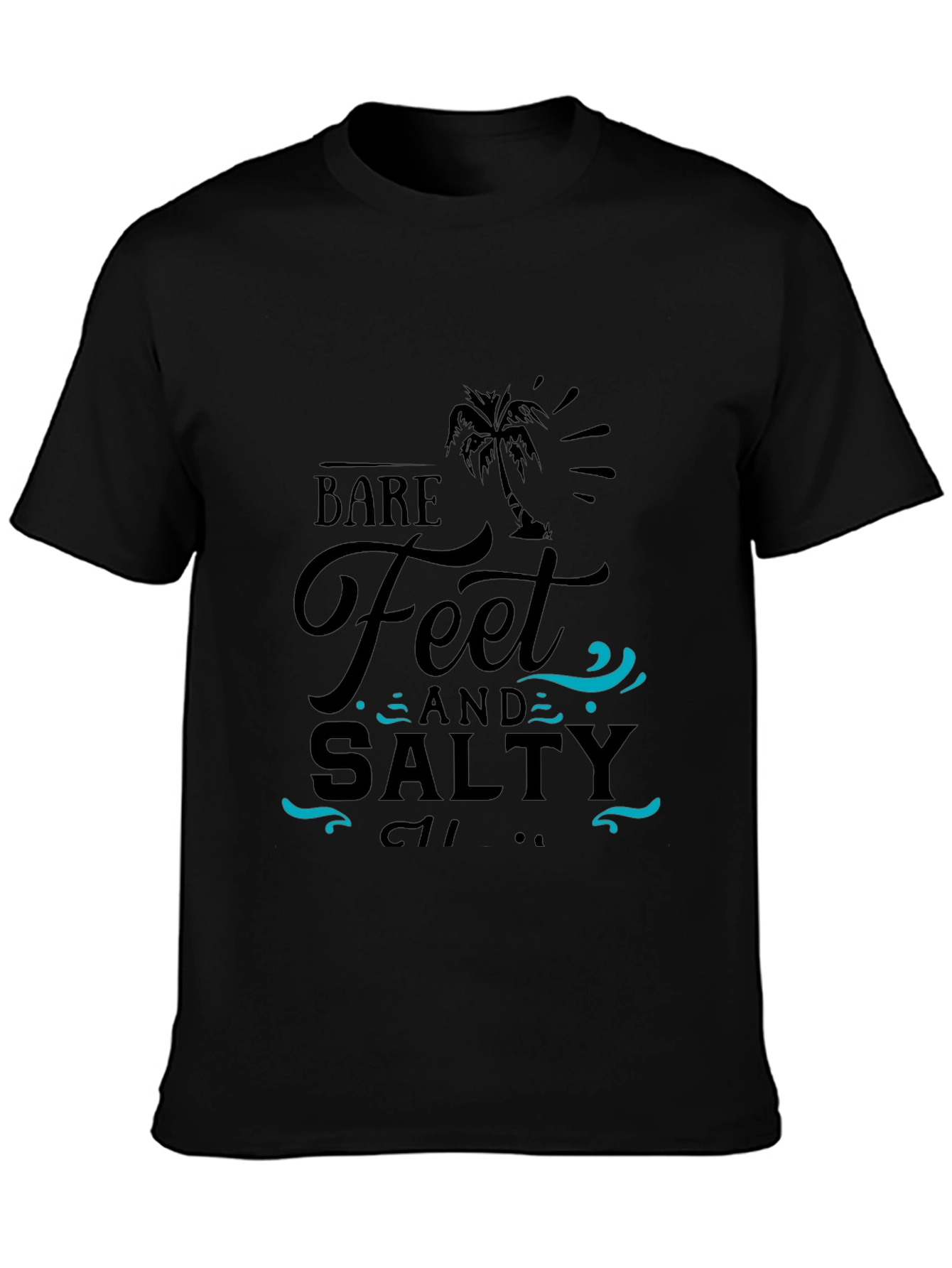 Bare Feet & Salty T-Shirt - Beach Vibes!