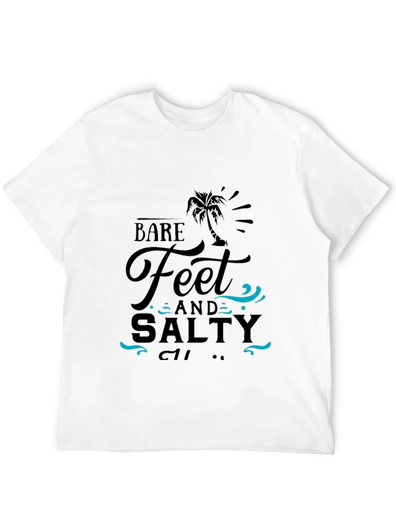 Bare Feet & Salty T-Shirt - Beach Vibes!