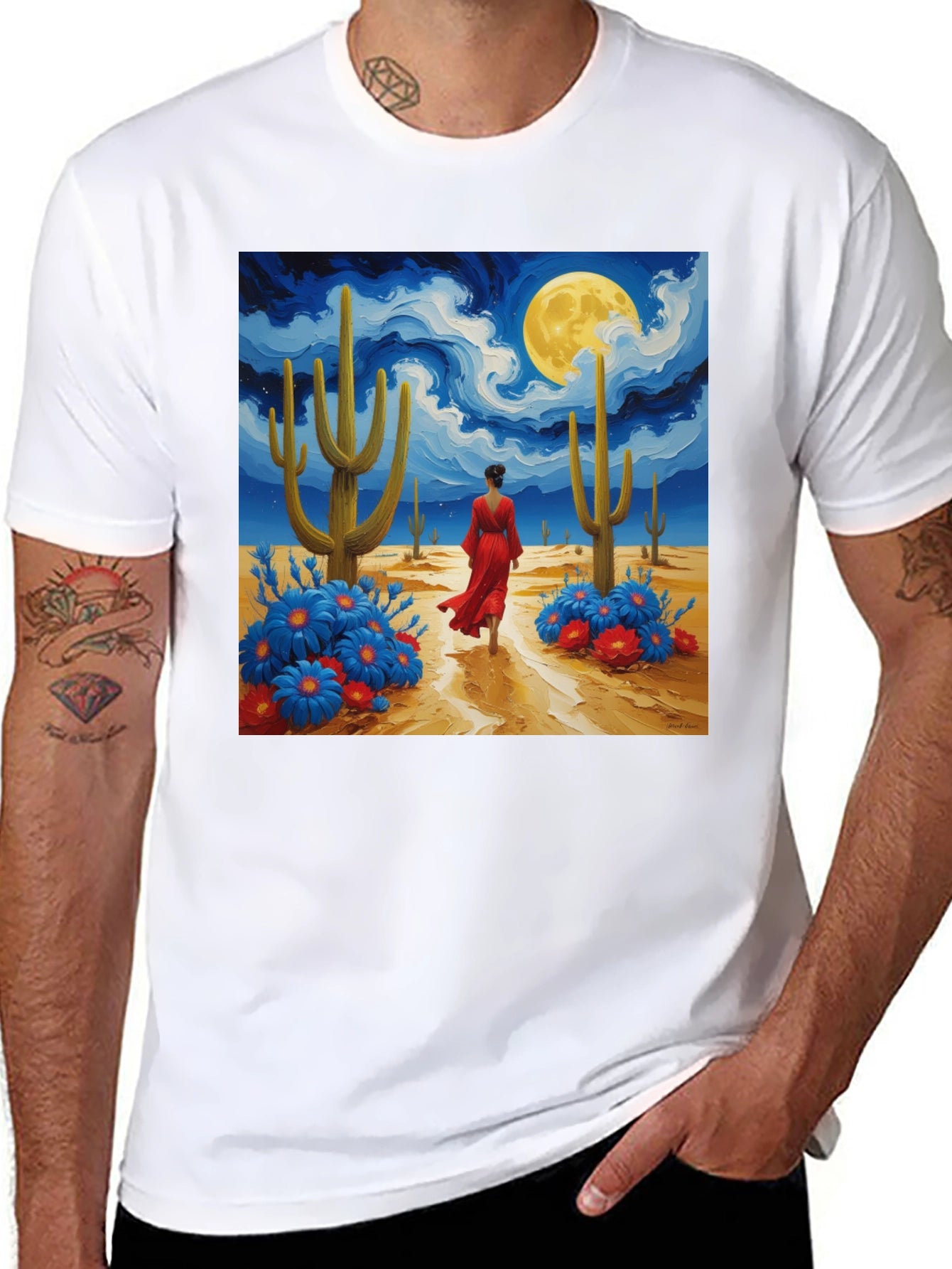 Desert Dreamscape Graphic T-Shirt