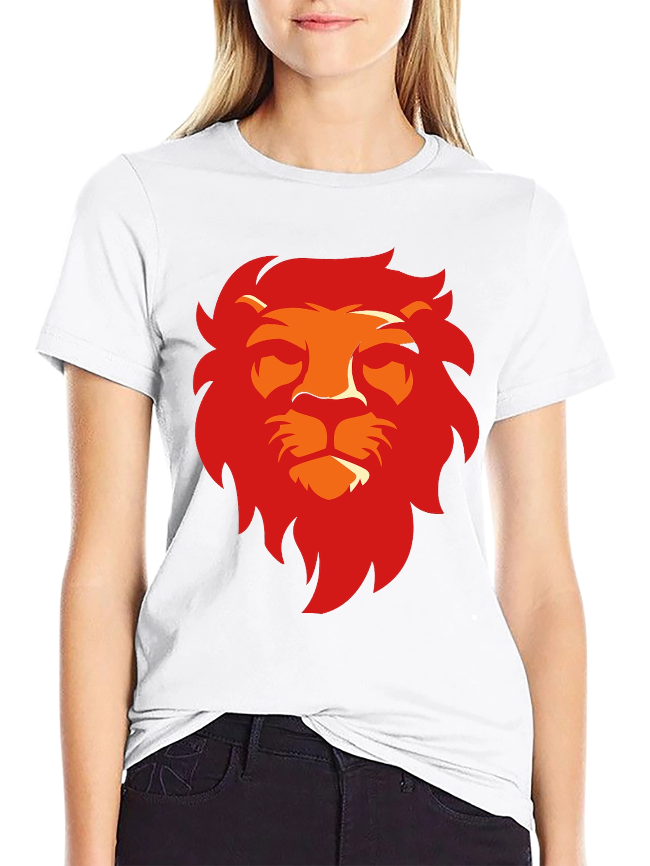 Lion Graphic Black T-Shirt - Bold Style
