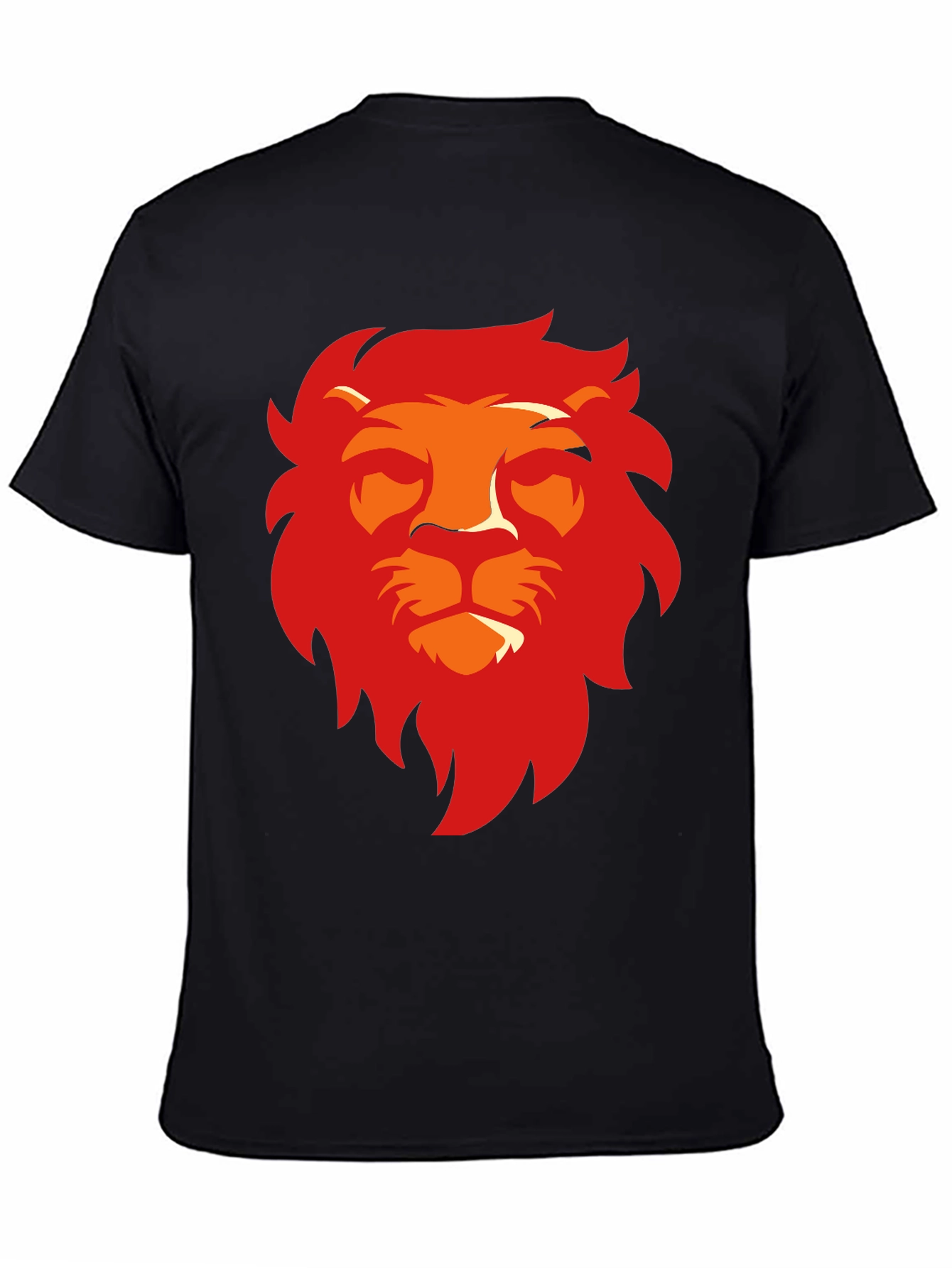 Lion Graphic Black T-Shirt - Bold Style