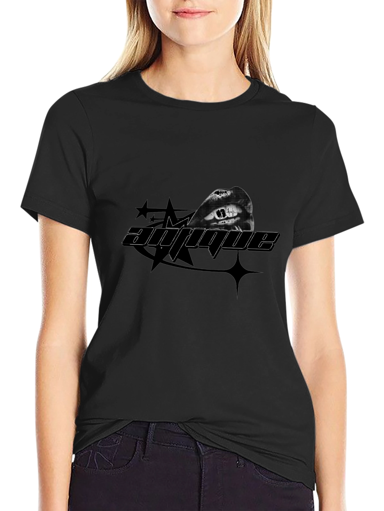 Unique Graphic Black T-Shirt