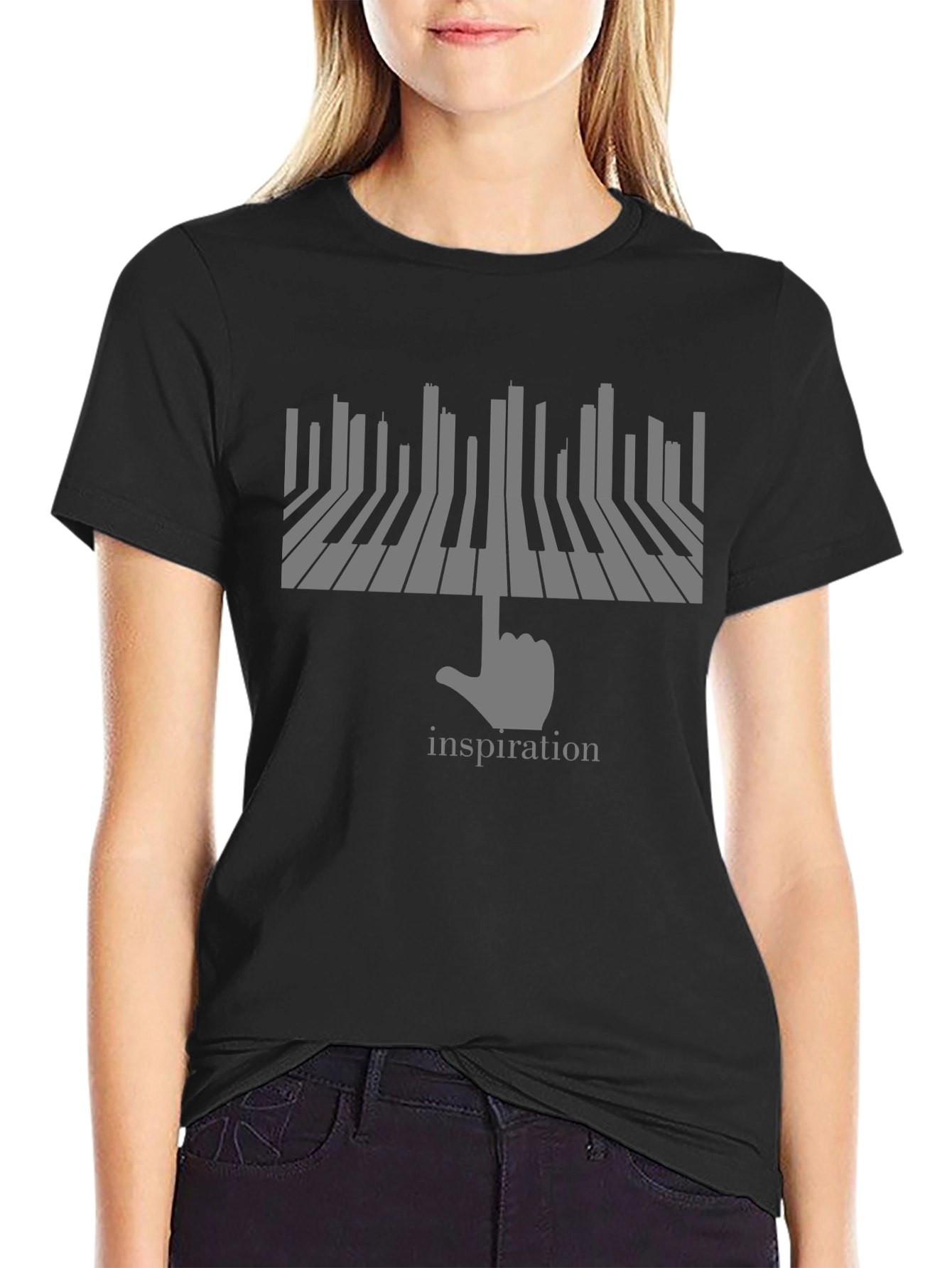 Inspiration Piano Keys Graphic Tee