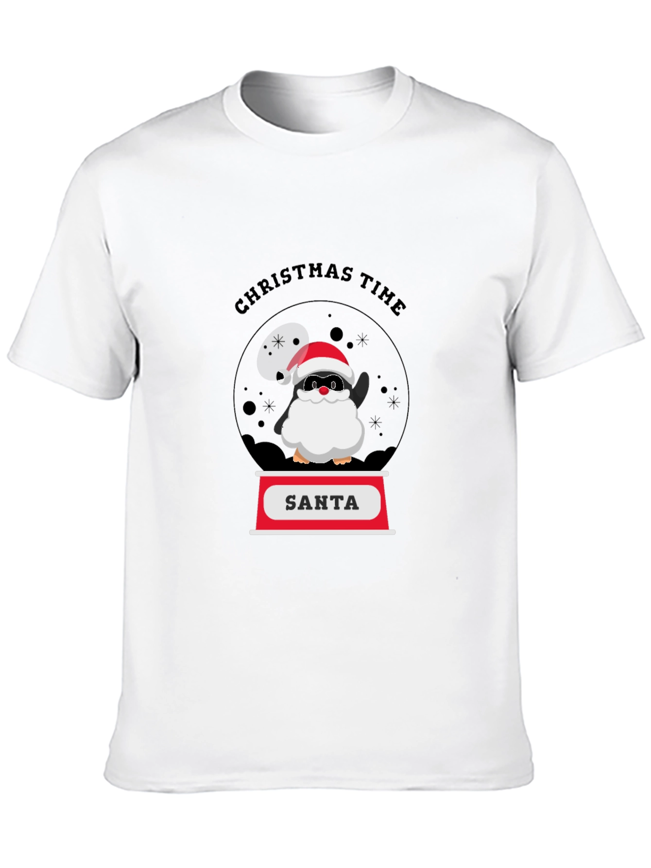 Christmas Time Santa Penguin T-Shirt