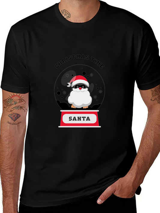 Christmas Time Santa Penguin T-Shirt