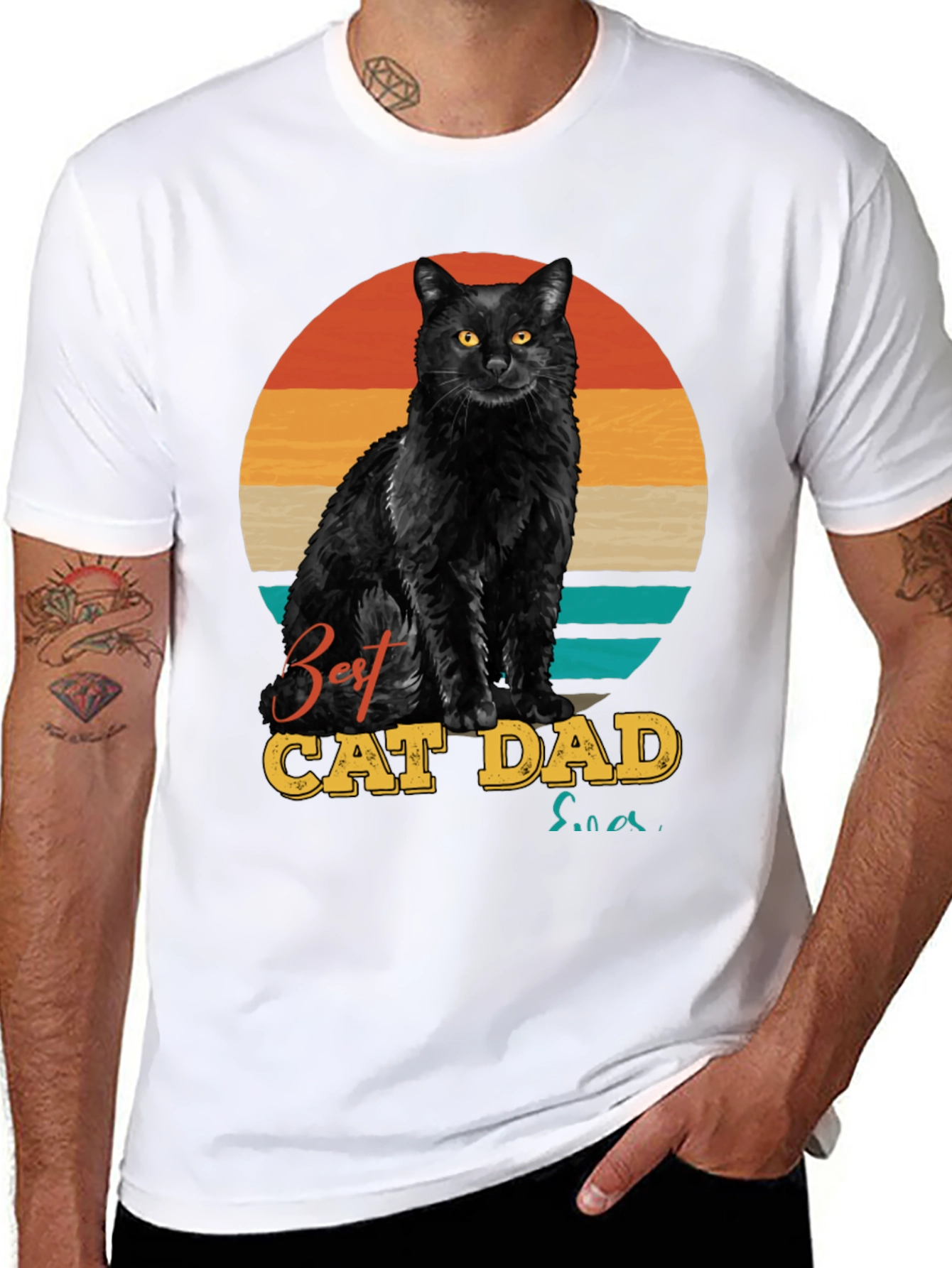 Best Cat Dad Ever T-Shirt