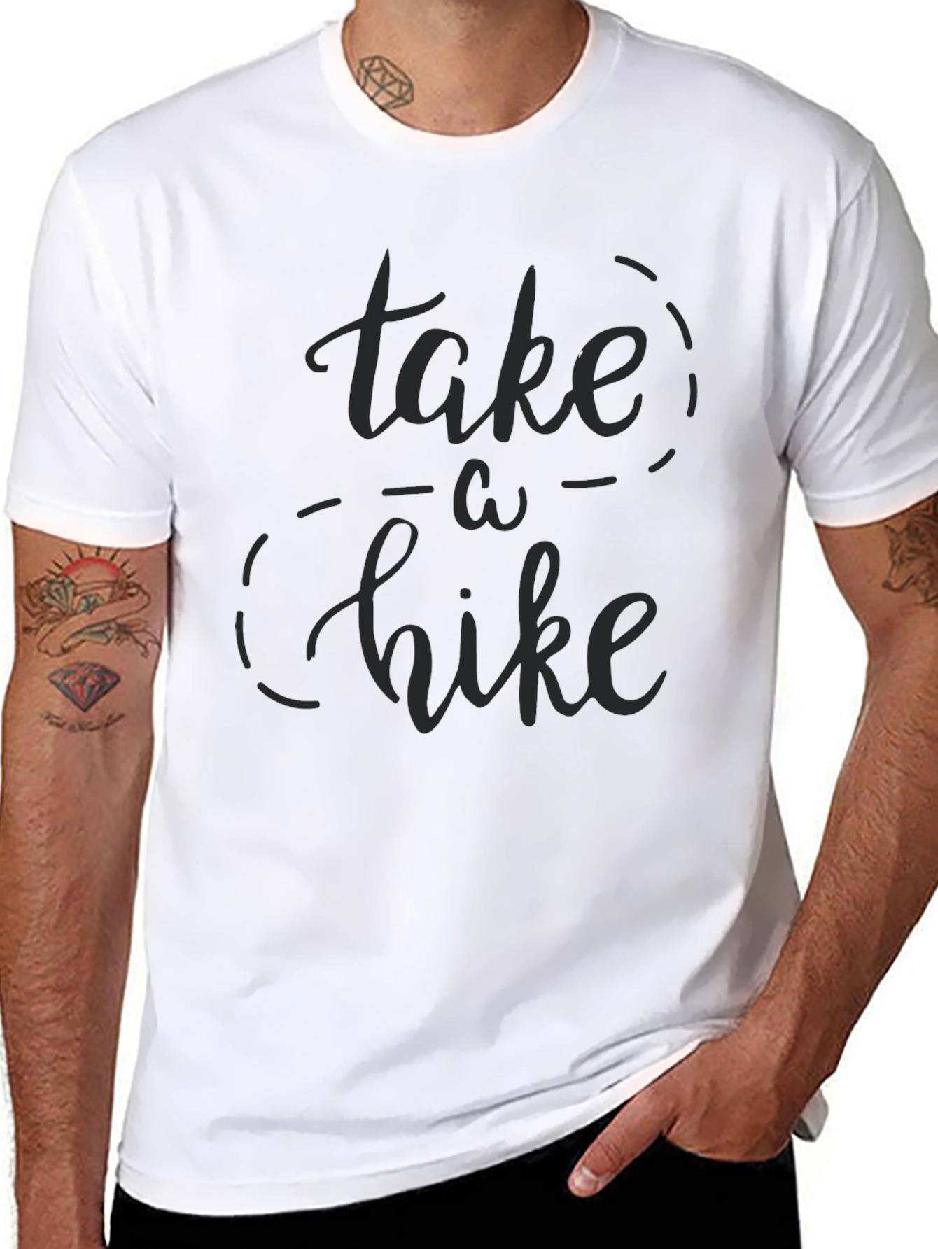 Take a Hike Black Graphic Tee