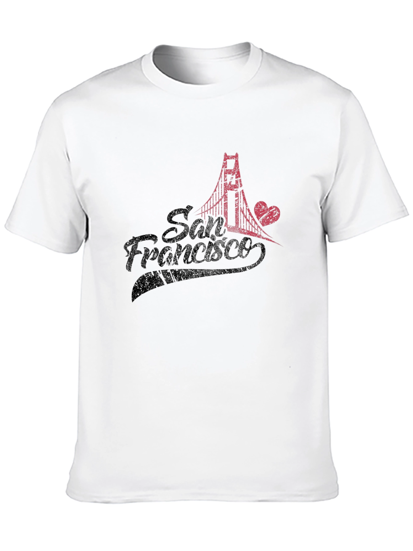 San Francisco Bridge Graphic Black T-Shirt