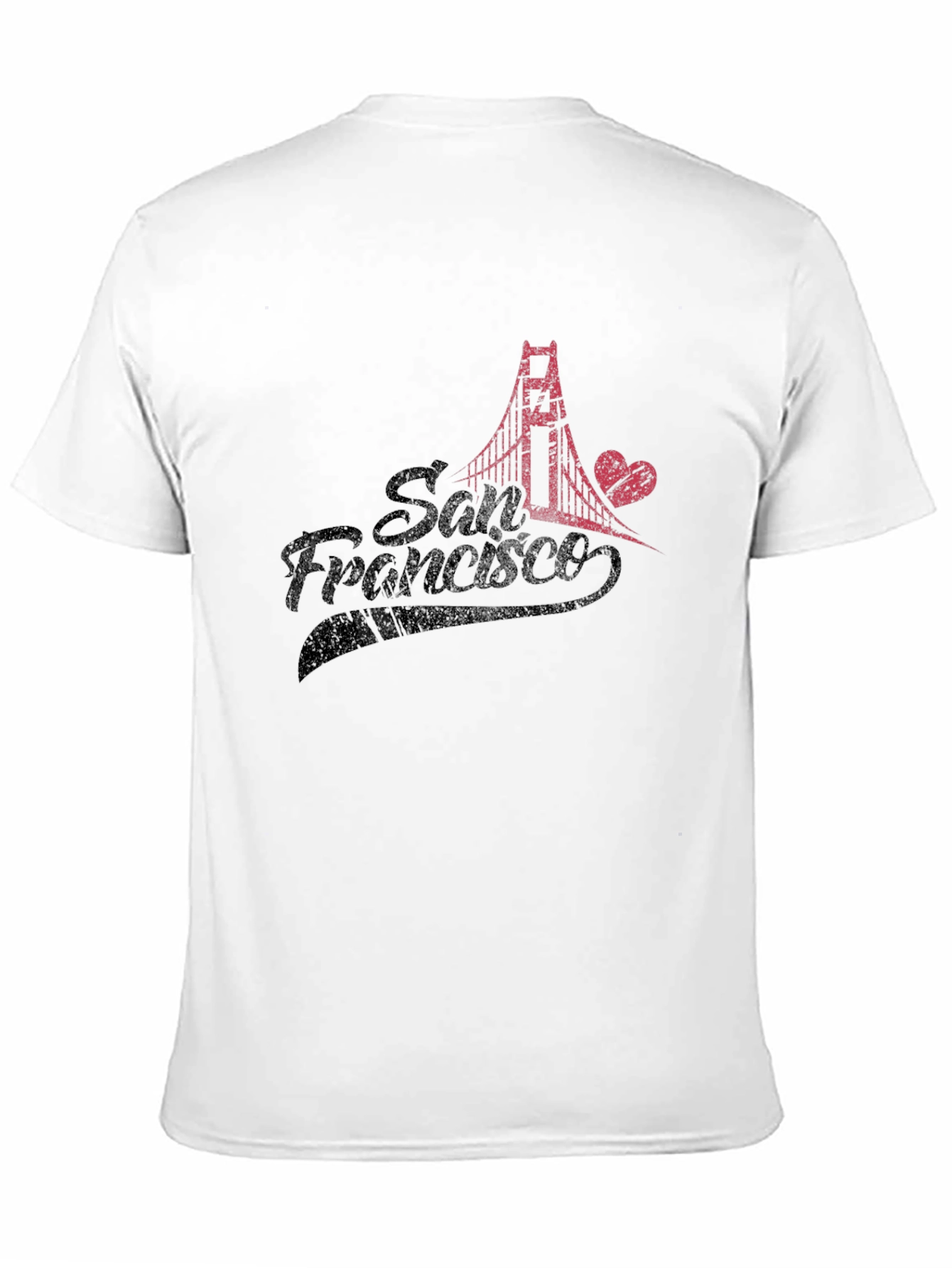 San Francisco Bridge Graphic Black T-Shirt