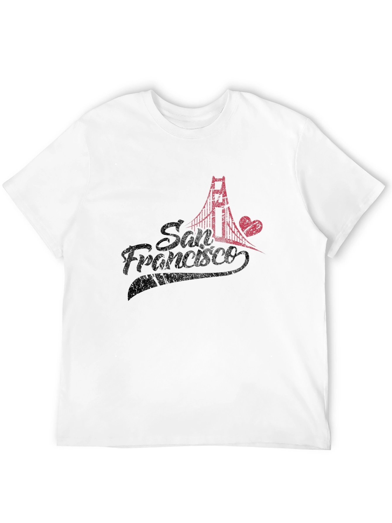 San Francisco Bridge Graphic Black T-Shirt