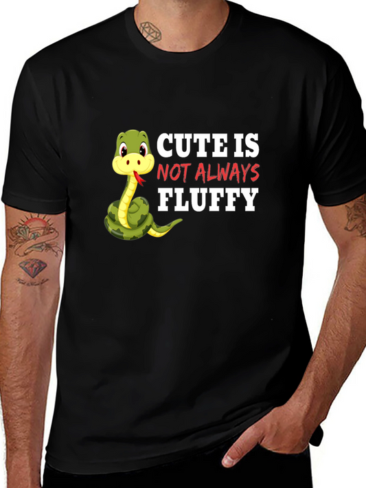 Cute Snake Graphic T-Shirt - Not Always Fluffy!
