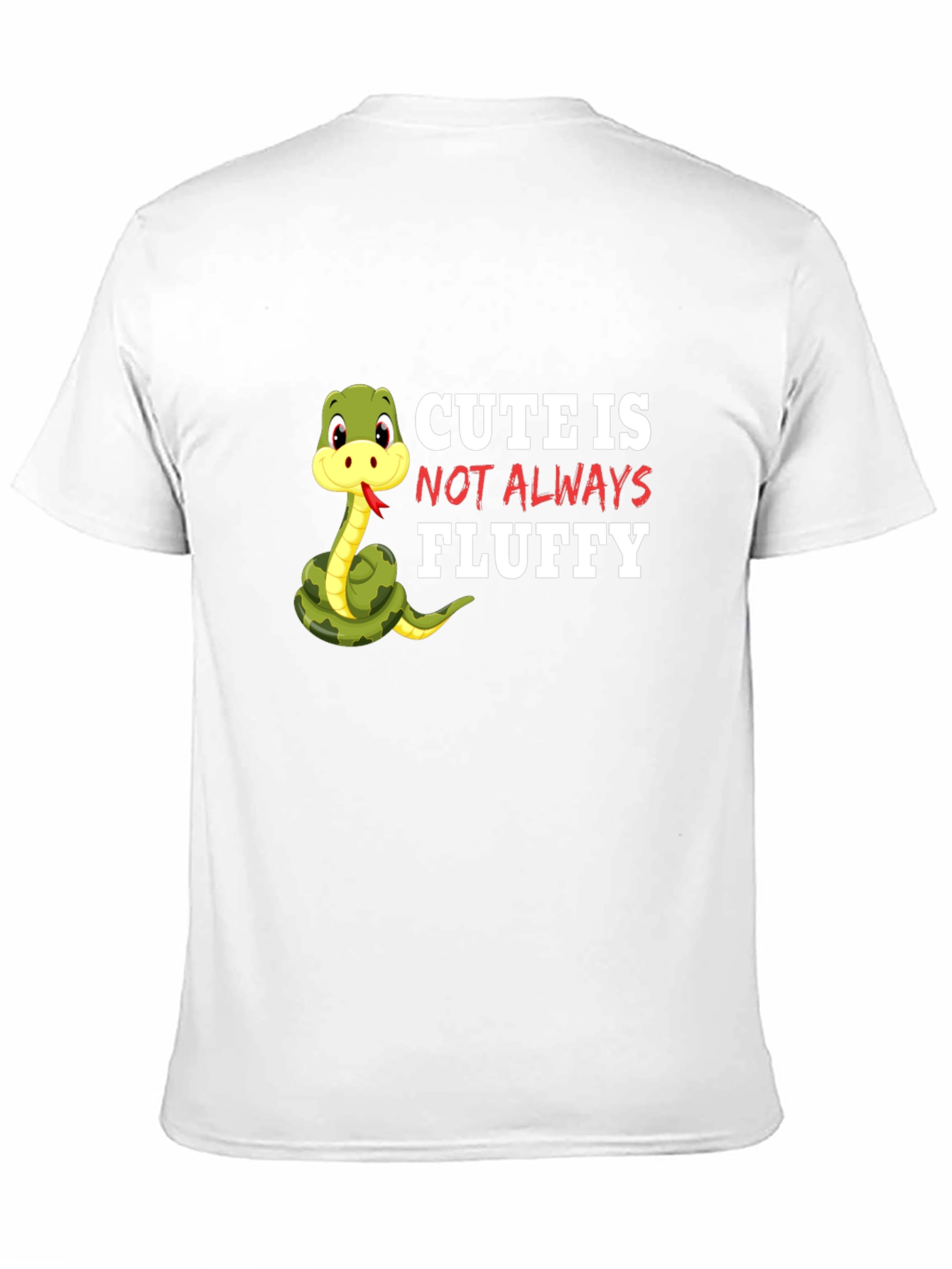 Cute Snake Graphic T-Shirt - Not Always Fluffy!
