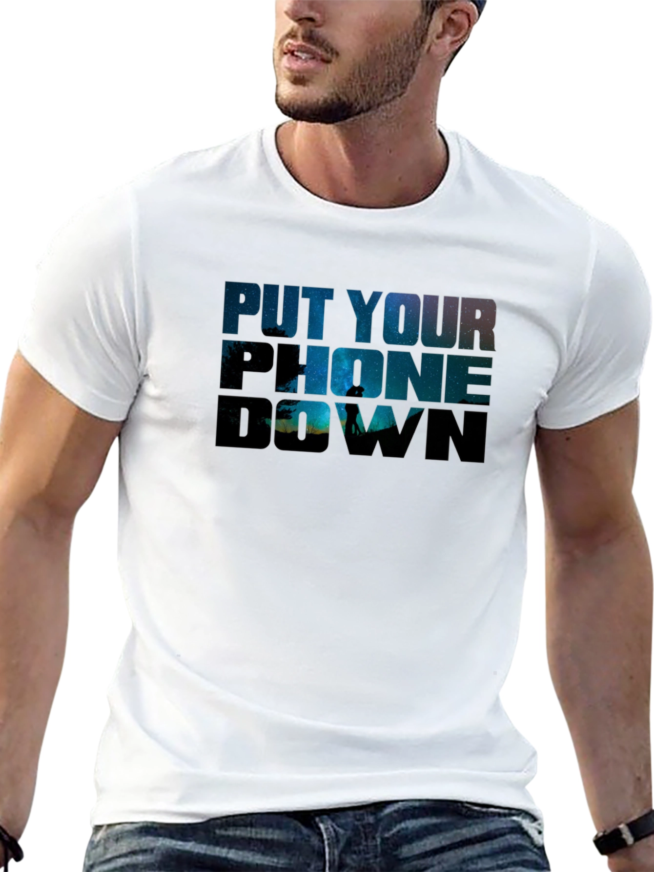 Put Your Phone Down Graphic T-Shirt