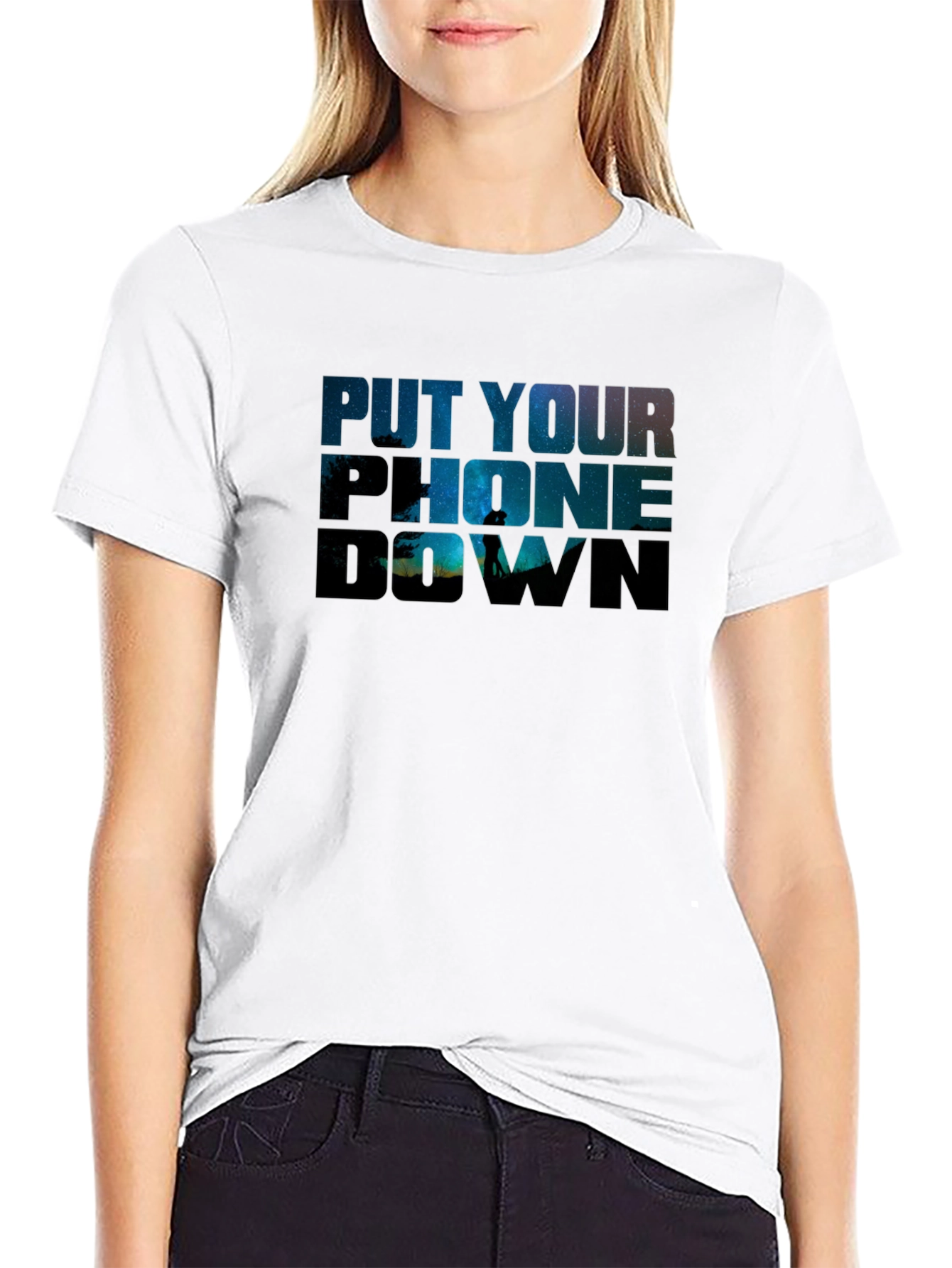 Put Your Phone Down Graphic T-Shirt