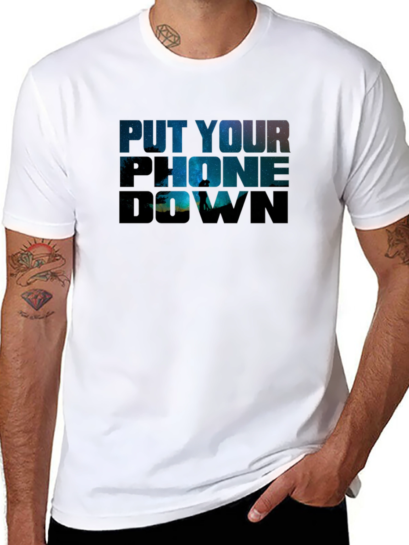 Put Your Phone Down Graphic T-Shirt