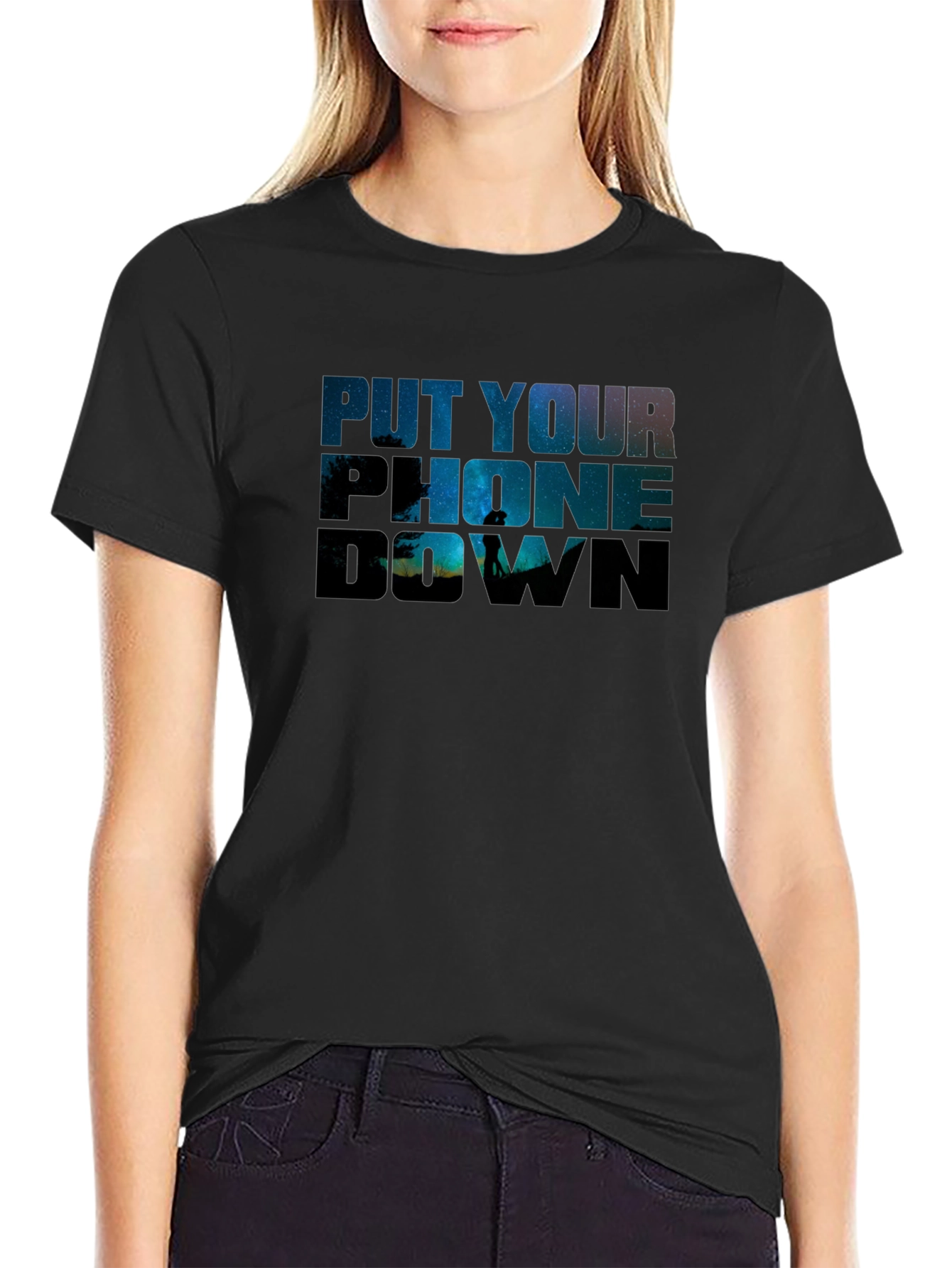 Put Your Phone Down Graphic T-Shirt