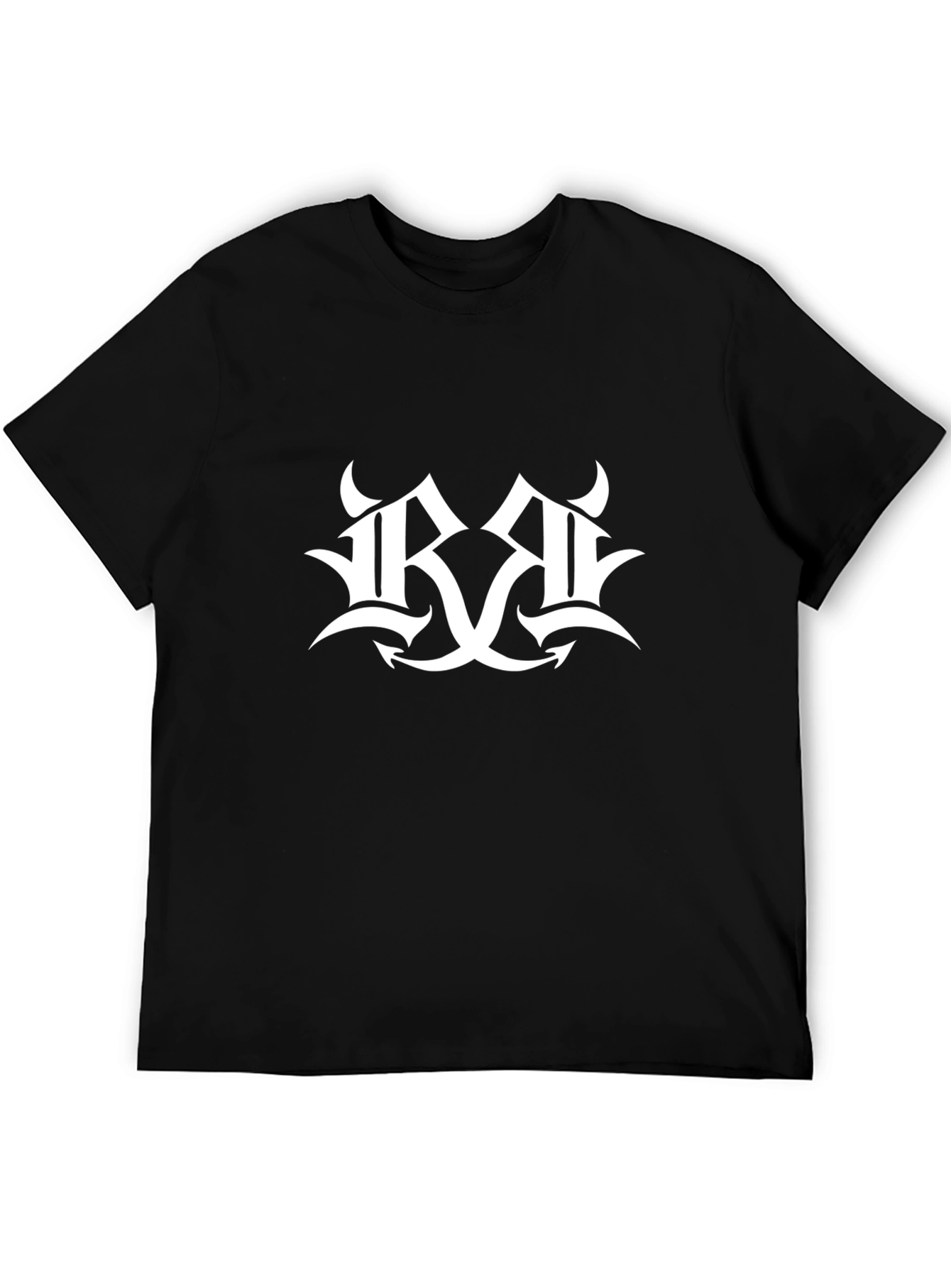 Mens Black Graphic Tee - Tribal R Design