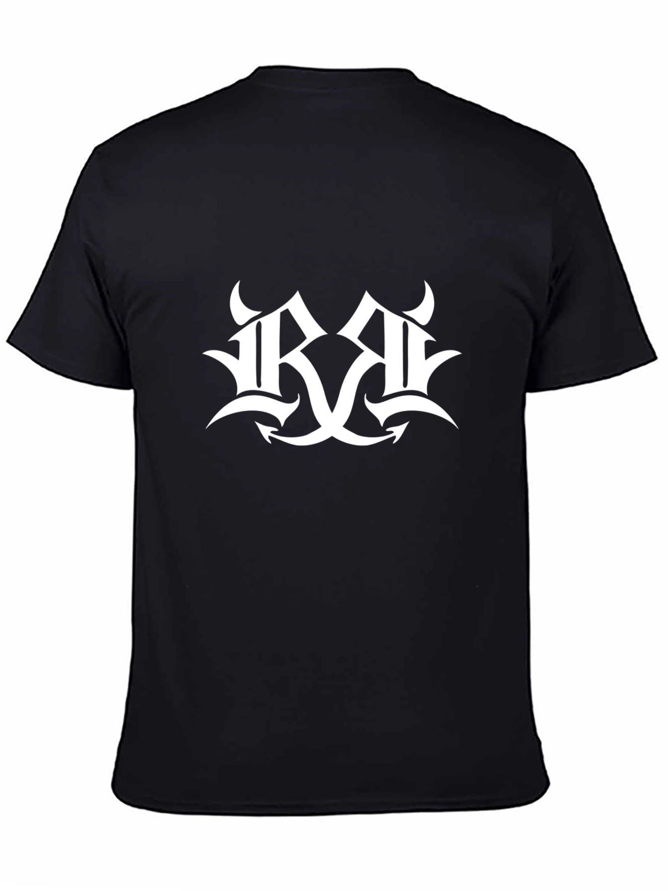 Mens Black Graphic Tee - Tribal R Design
