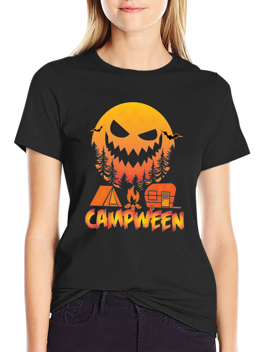 Campween Halloween Camping T-Shirt