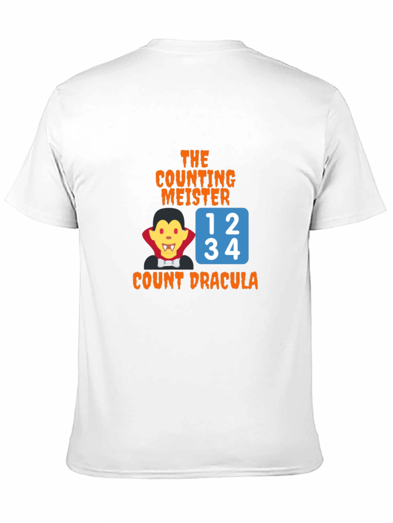 Count Dracula Counting Meister Black T-Shirt