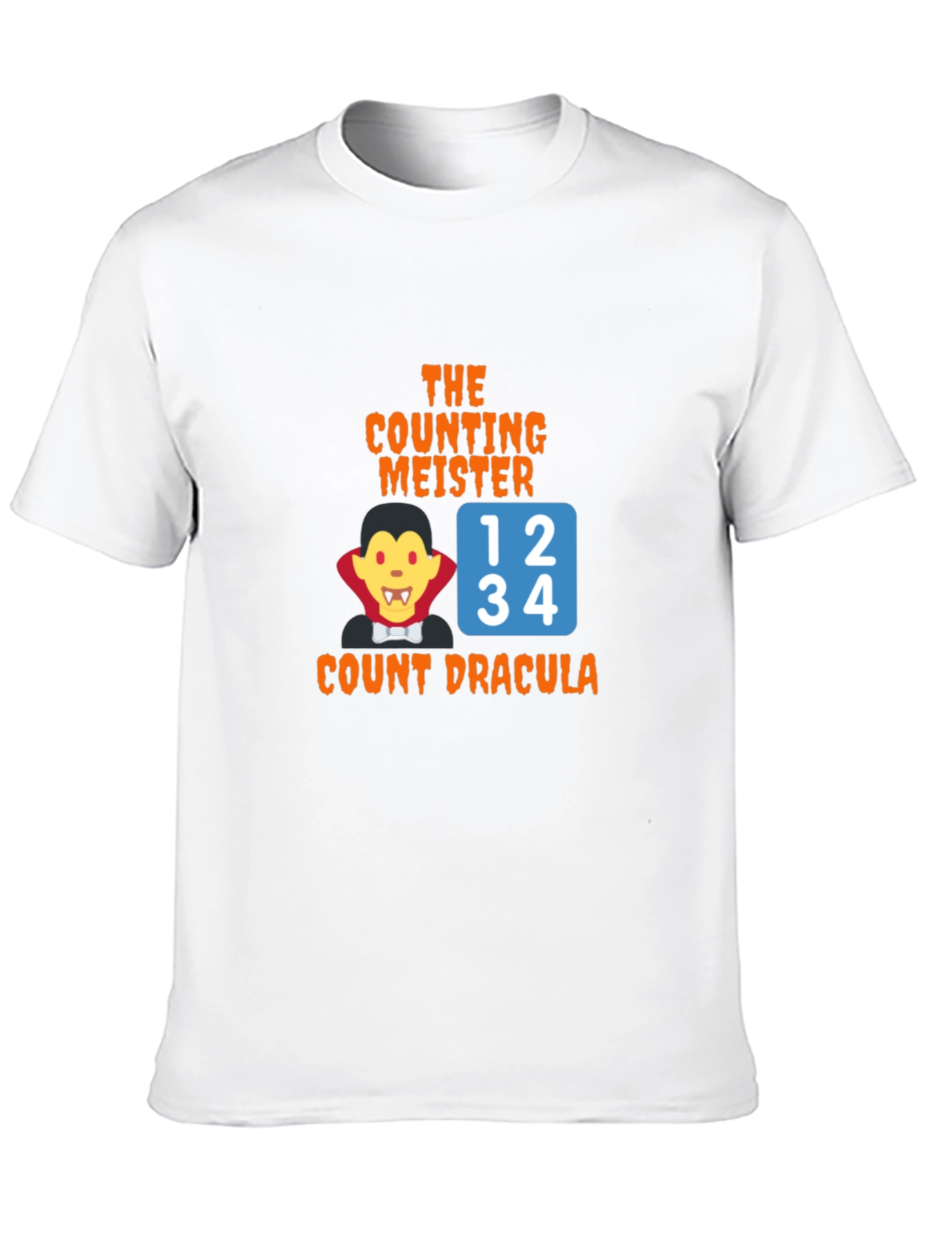 Count Dracula Counting Meister Black T-Shirt
