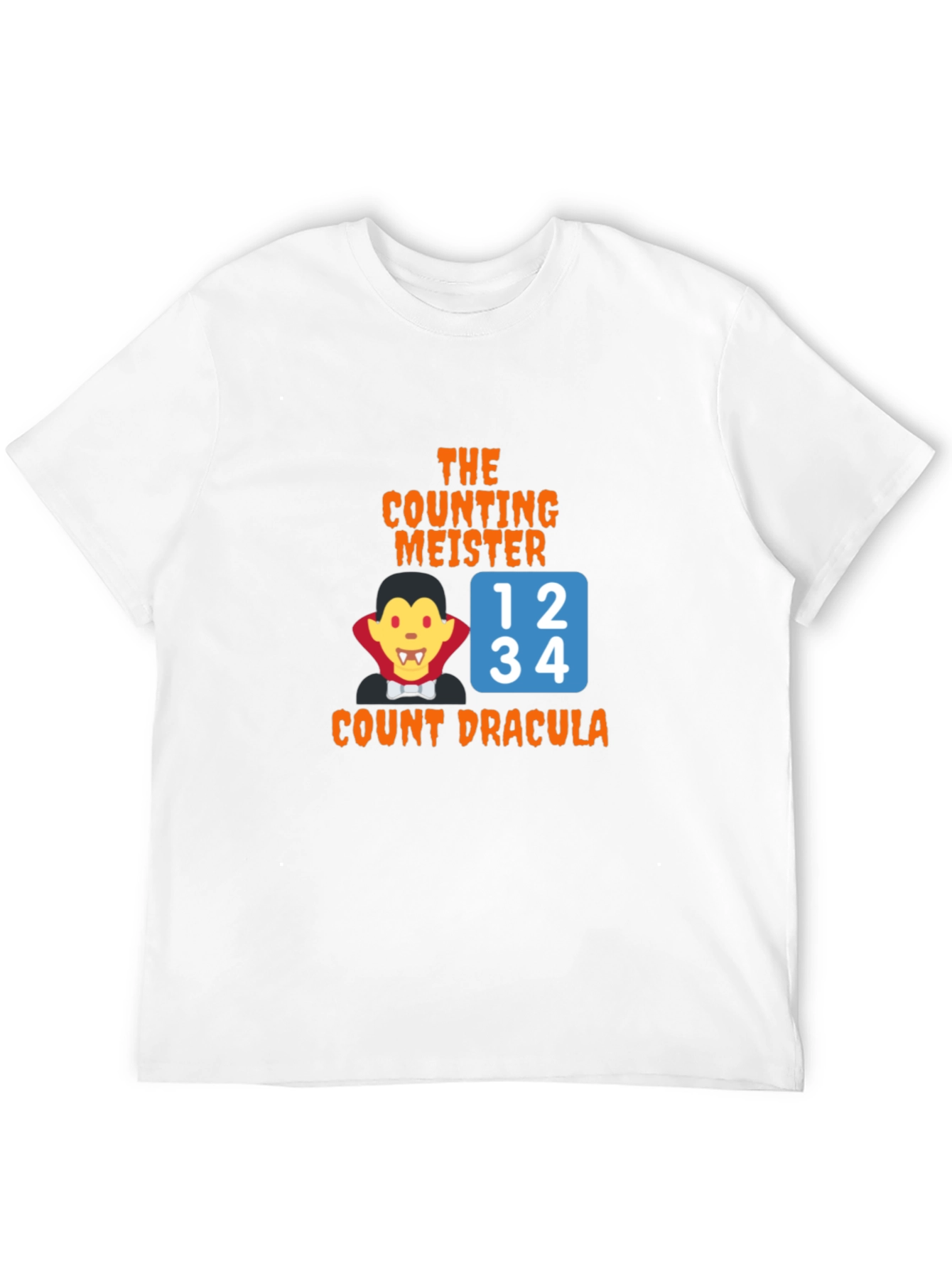 Count Dracula Counting Meister Black T-Shirt