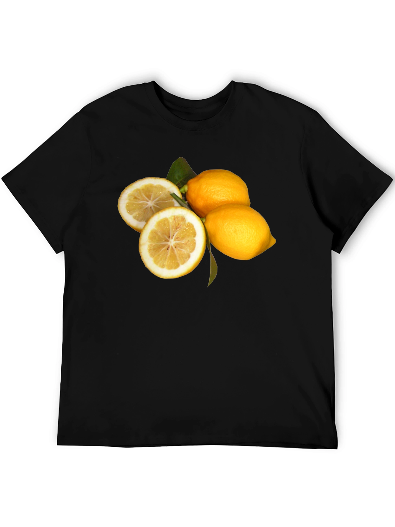 Lemon Graphic Black T-Shirt