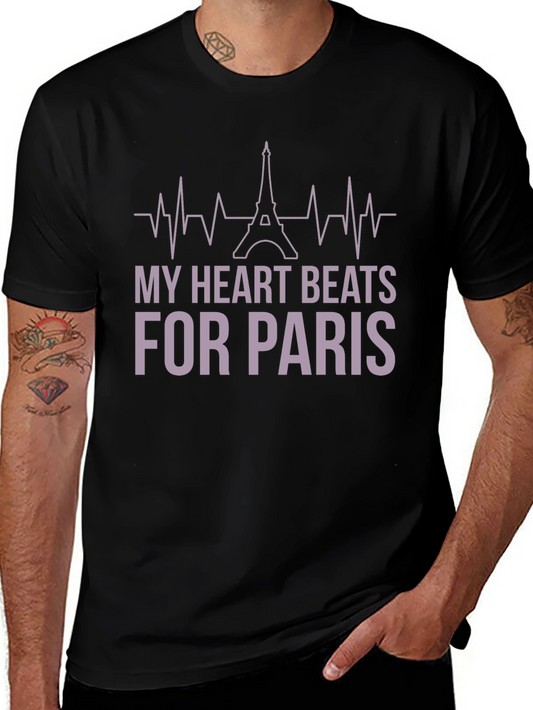 Paris Lover T-Shirt: My Heart Beats for Paris