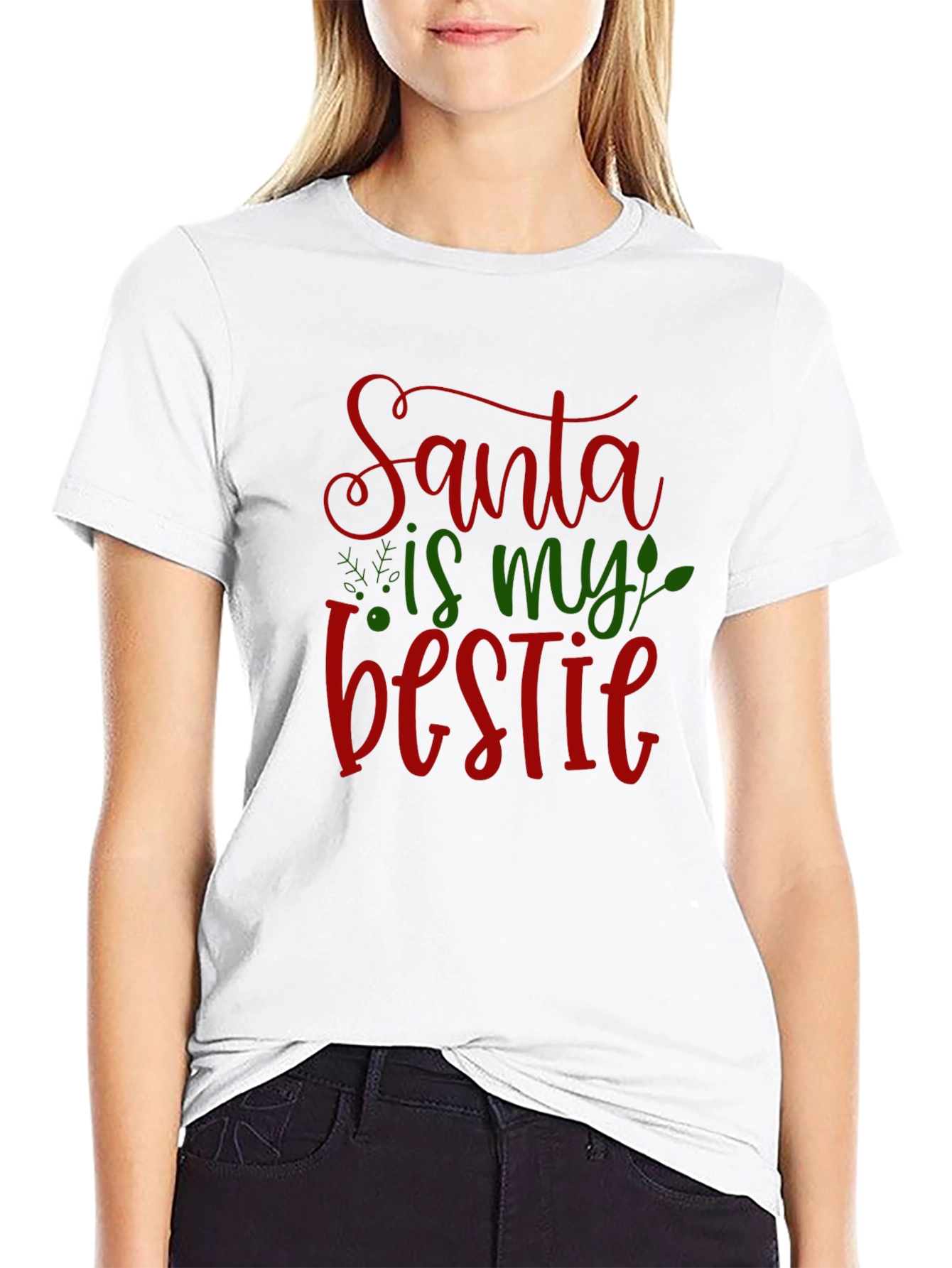 Santa is My Bestie Graphic Tee
