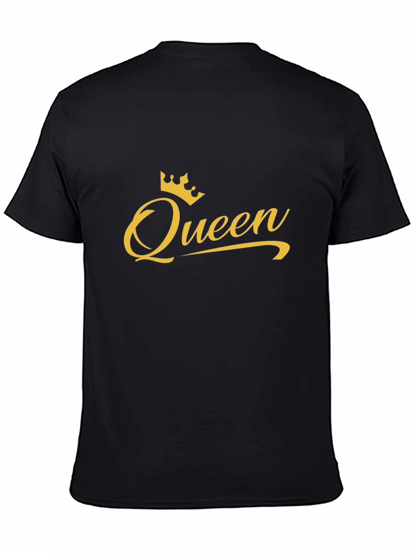 Queen Crown Graphic Black T-Shirt - Stylish Casual Tee