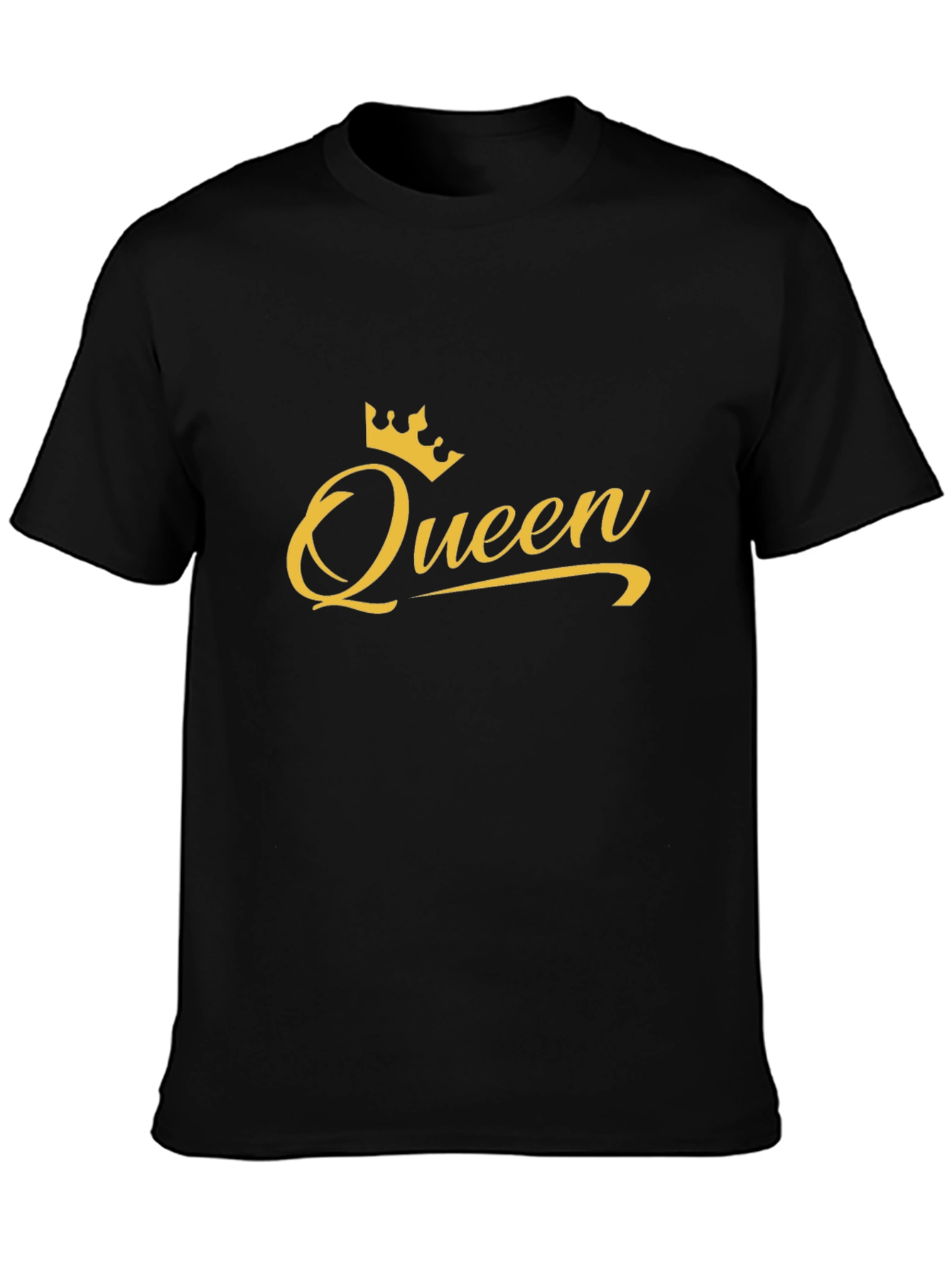 Queen Crown Graphic Black T-Shirt - Stylish Casual Tee