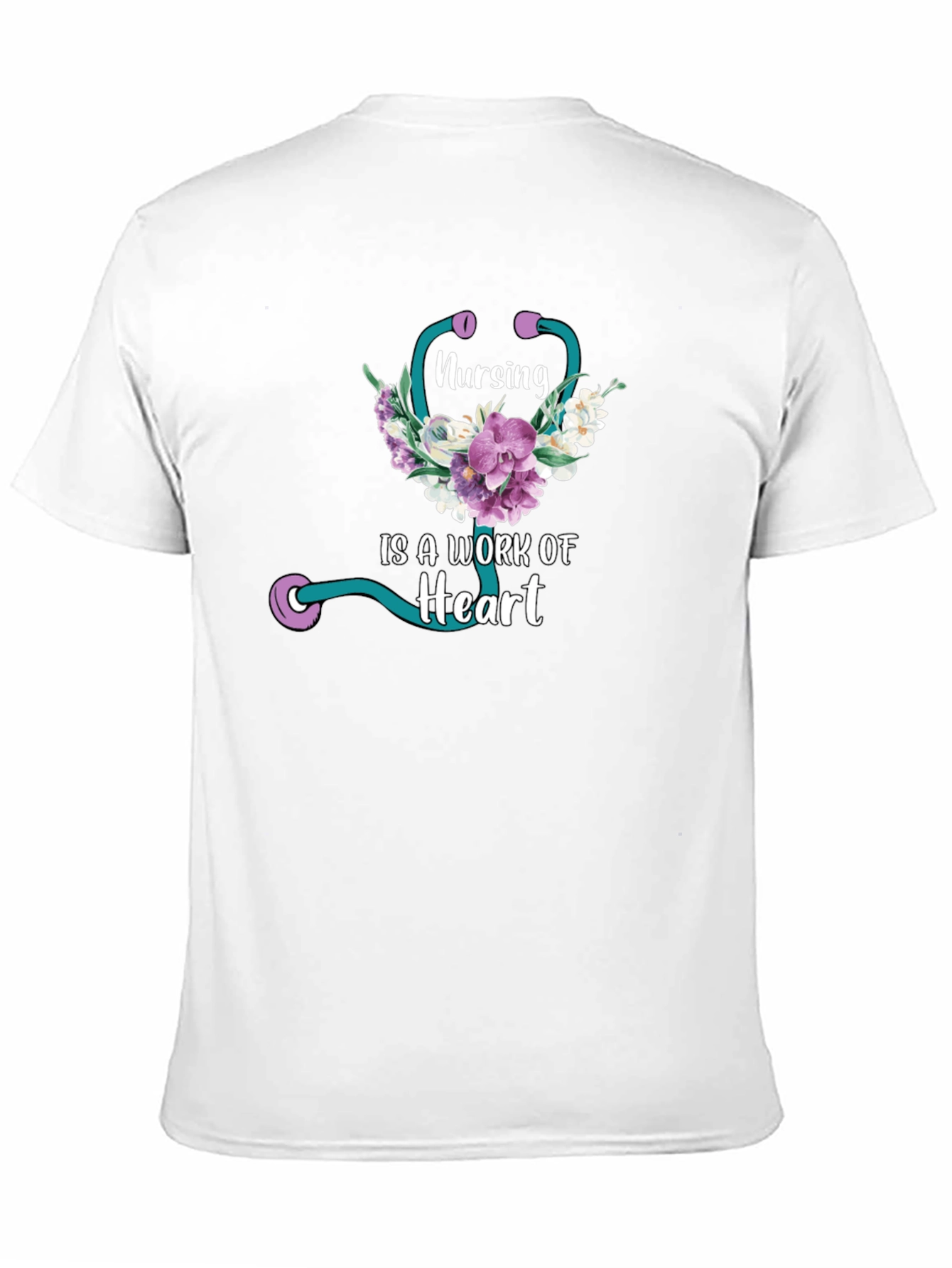 Nursing is a Work of Heart Graphic T-Shirt