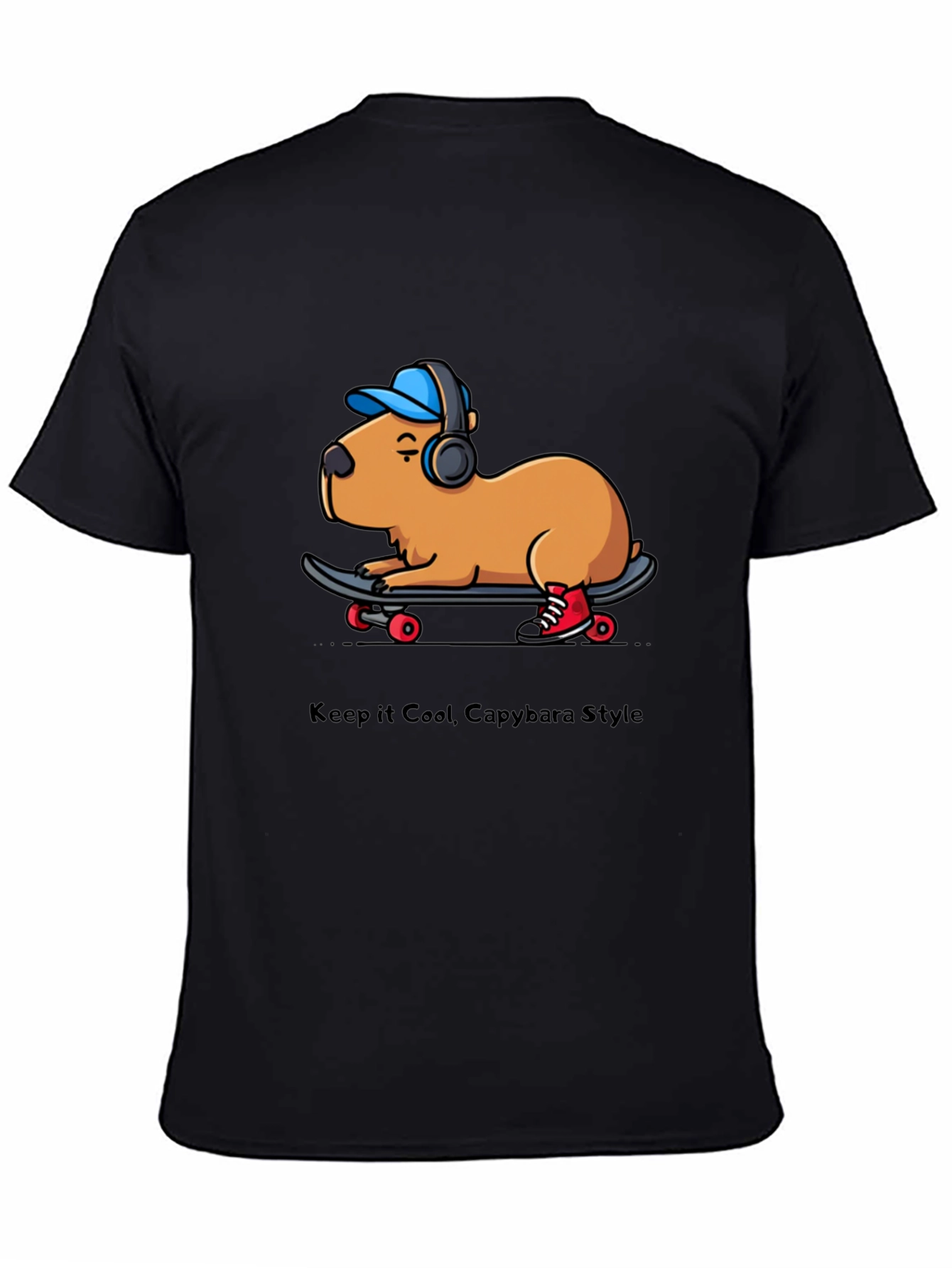 Cool Capybara Skateboard T-Shirt