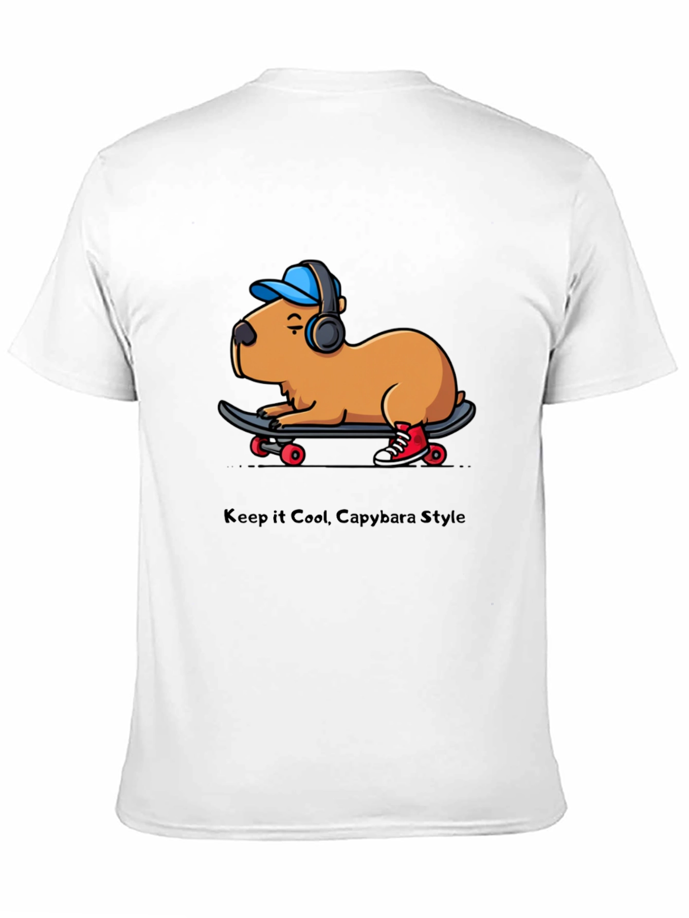 Cool Capybara Skateboard T-Shirt