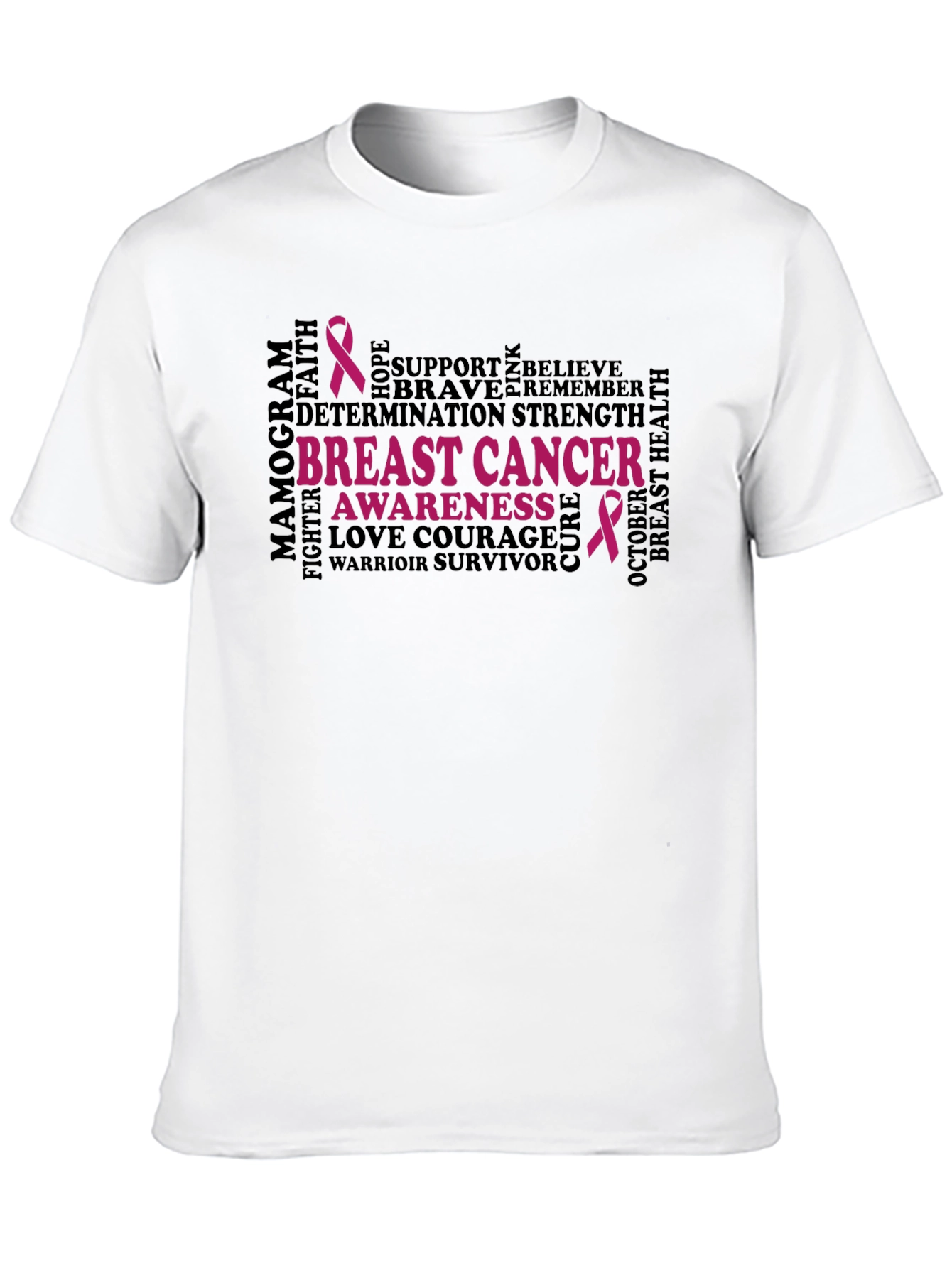 Breast Cancer Awareness Black T-Shirt