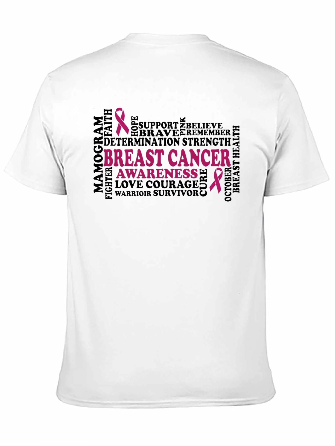 Breast Cancer Awareness Black T-Shirt