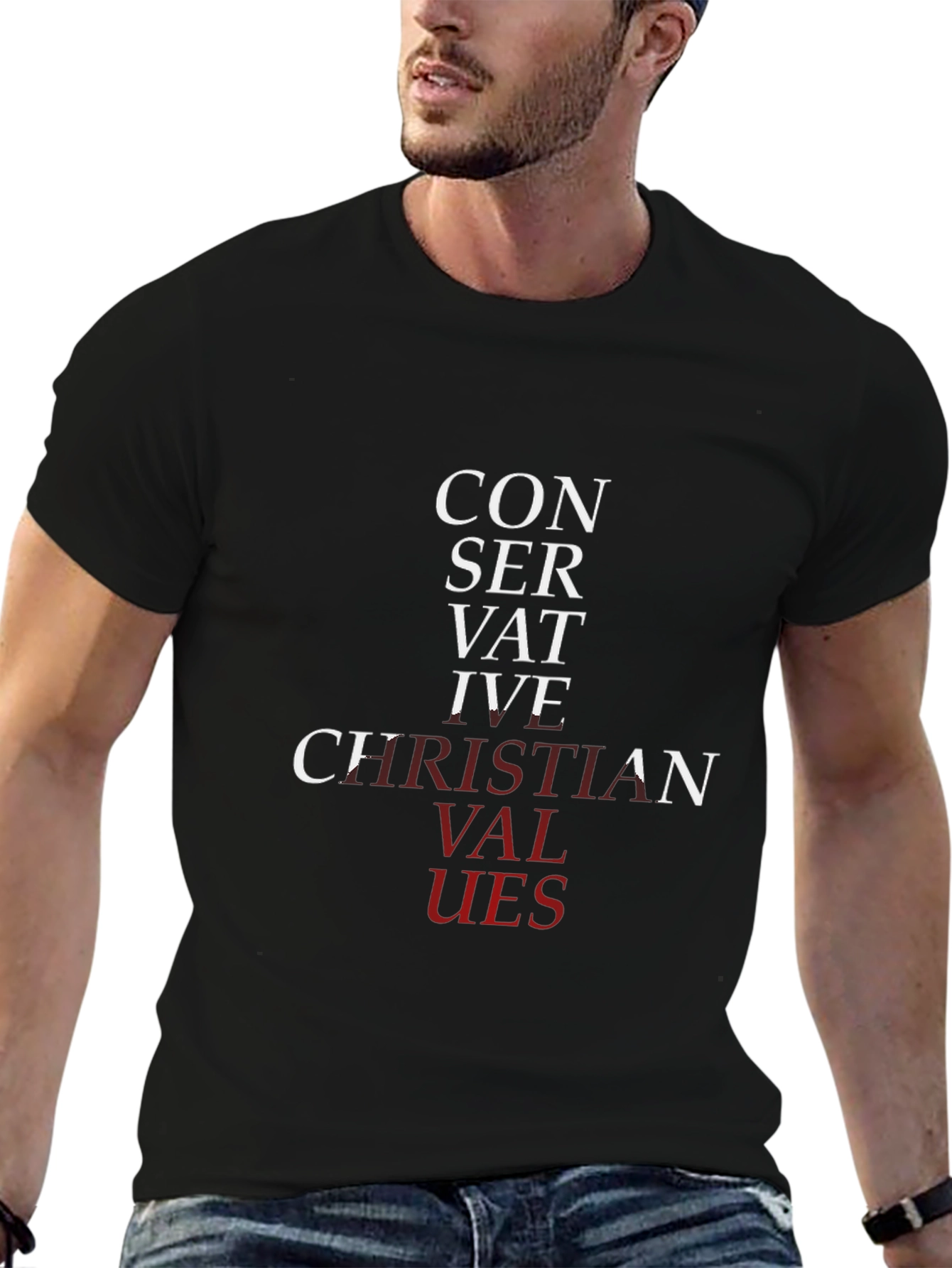 Conservative Christian Values Graphic T-Shirt