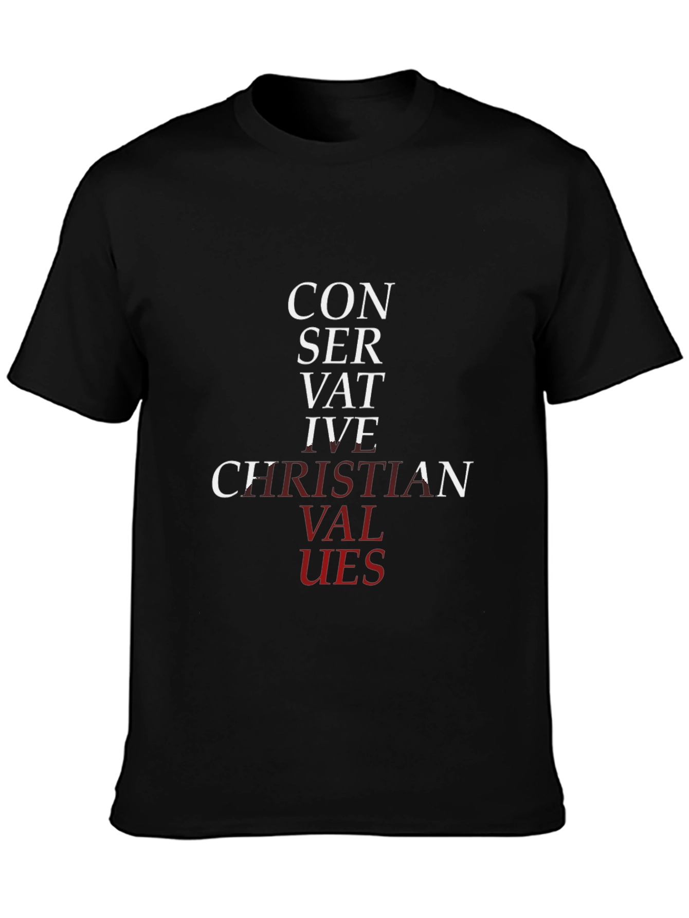 Conservative Christian Values Graphic T-Shirt